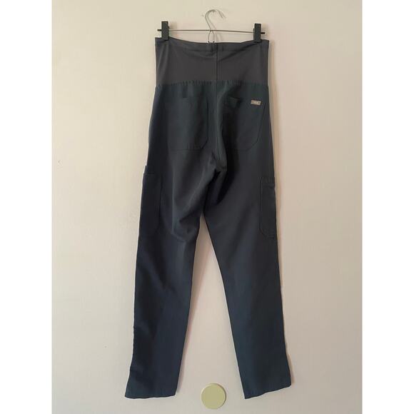 FIGS Charcoal Gray Yola Scrub Pants Straight Leg Women's size XS Maternity - Picture 6 of 10